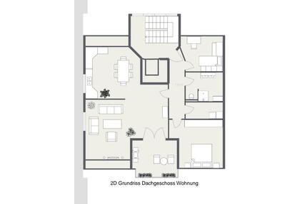 Helle 3 Zimmer Wohnung mit Loggia - Nottuln