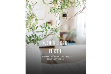 Möblierte 2-Zimmer Altbauwohnung in zentraler Lage in Fürth