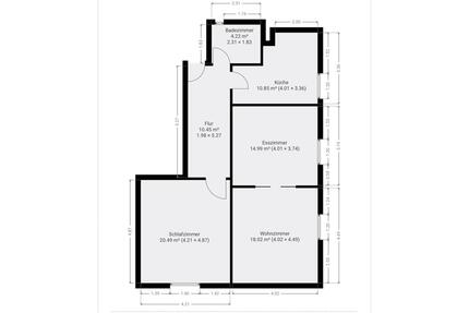 Hochwertige 3-Zimmer Wohnung (79qm) im Herzen von Bad Nenndorf - Barsinghausen
