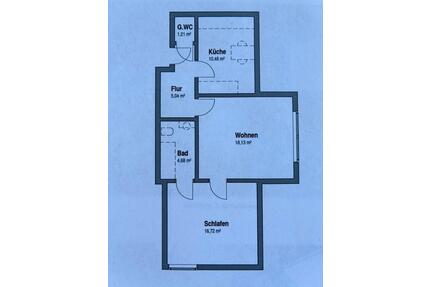 2 Zimmer Wohnung 56qm mit EBK und Einstellplatz - Salzgitter Ortschaft Südost