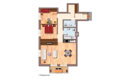 Moderne 3 Zimmer Wohnung mieten (93m²) mit Balkon und Einbauküche - Hamburg Wandsbek