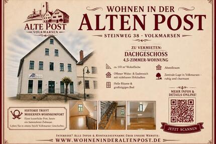 4,5 Zimmer Dachgeschoss Wohnung in Volkmarsen