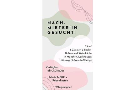 3-Zimmer Wohnung im idyllischen Lochhausen - München Aubing-Lochhausen-Langwied