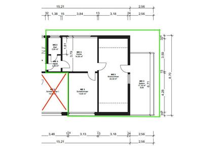 2,5 Zimmer Wohnung - 800,00&nbsp;EUR Kaltmiete, ca.&nbsp; 63,79&nbsp;m&sup2; in Hannover (PLZ: 30179) Bothfeld-Vahrenheide
