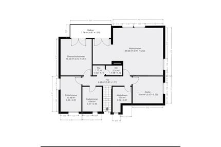 Helle 3-Zimmer Wohnung mit Balkon in Oyten (Bassen)
