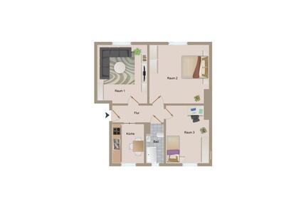 ! Erstbezug nach Sanierung - 3 Raum Wohnung ! - Magdeburg Diesdorf