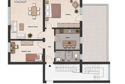 Wohnung zum Mieten in Essen 1.058,00 € 84 m²