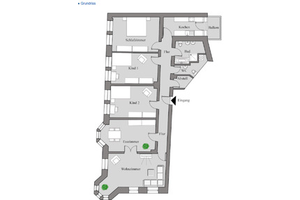 Voll möblierte 5-Zimmer Wohnung in Mauritz Mitte - Münster Mitte-Nordost