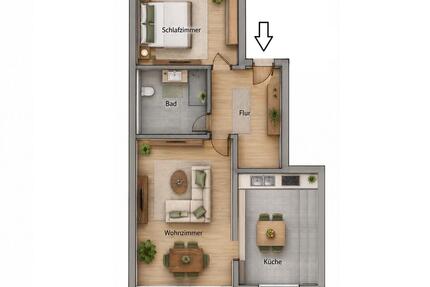 Gemütliche 2-Zimmer Wohnung in Cranzahl - Sehmatal