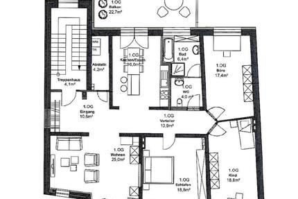 Schöne 4- Zimmer Wohnung mit Balkon zu vermieten - Lage