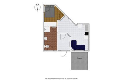 Schöne helle 2-Zimmer Einliegerwohnung inkl. großer Terrasse - Neunkirchen am Brand