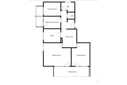 98qm 5 Zimmer Wohnung zu vermieten in Bernhausen - Filderstadt