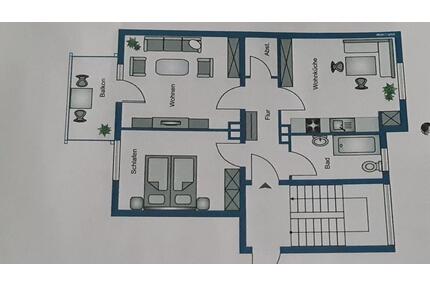 2 - Zimmer Wohnung mit Balkon - 620,00&nbsp;EUR Kaltmiete, ca.&nbsp; 58,00&nbsp;m&sup2; in Wesseling (PLZ: 50389)
