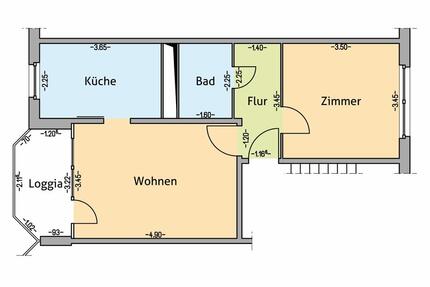 2-Zimmer Wohnung, zur Untermiete - Papendorf