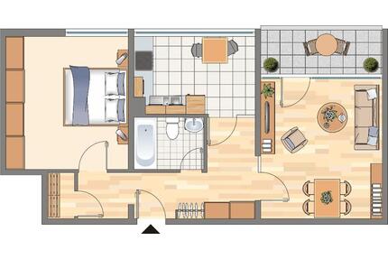 Ab sofort! 2-Zimmer-Wohnung in Dortmund Hörde ohne WBS! inkl. 200 EUR Baumarktgutschein
