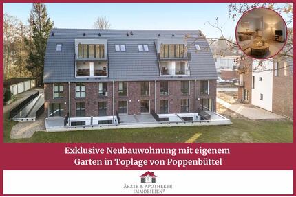 Exklusive Neubauwohnung mit eigenem Garten in Toplage von Poppenbüttel - Hamburg Wandsbek