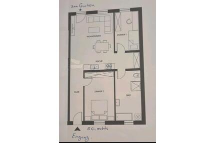 3 zimmer 85qm Wohnung in Nähe Freiberg mit eigenem Garten