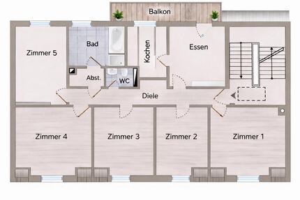 Neue WG – 5 Zimmer in Top-Innenstadtlage mit Balkon & neuer Küche - Rheinfelden (Baden)