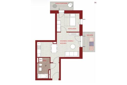 2-Zimmer Neubau Wohnung in Riem bei München zu vermieten