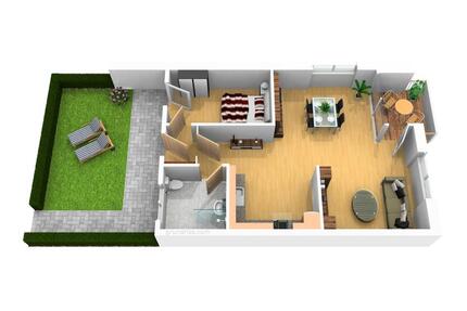 Erstbezug nach Kernsanierung - helle 2-Zimmer Garten Wohnung - Oldenburg Ziegelhof