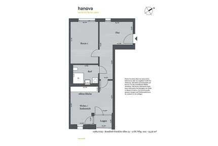 Wohnung zum Mieten in Hannover 600,16 € 54.56 m²