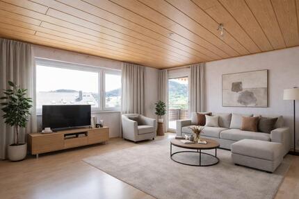 Geräumige und gepflegte 3,5-Zimmer EG Wohnung Mit Balkon, Küche - Gaildorf