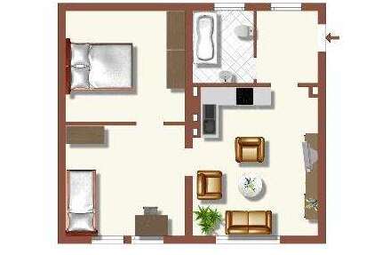Wohnung zum Mieten in Duisburg 509,00 € 55.42 m²