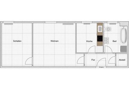 2 Zimmer Wohnung - 50m² - zentrale Lage - Weiden in der Oberpfalz
