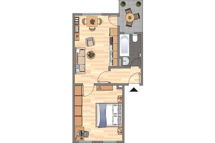 Wohnung zum Mieten in Dortmund 350,00 € 35.09 m²