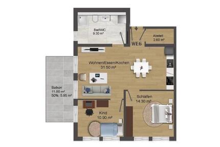 Erstbezug 3 Zimmer Wohnung in EisenbachOBB - Obernburg am Main