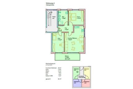3-Zimmer 1. Obergeschoß W04 Neubau Bad Aibling