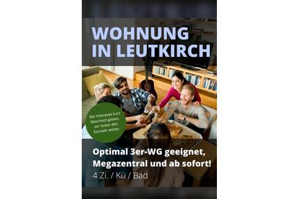 Wohnung - WG geeignet und super zentral - Leutkirch im Allgäu