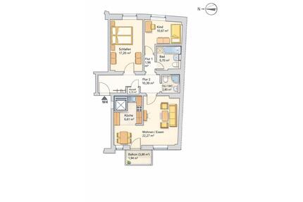 3-Raum-Wohnung an den Elbwiesen - Dresden Altstadt