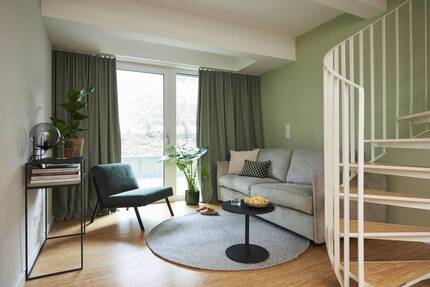 2-Zimmer Maisonette Apartment für 1250€ Warm - vollmöbliert mit Gym & Workspace - Berlin Oberschöneweide
