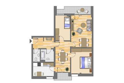 Wohnung zum Mieten in Düsseldorf 989,00 € 81.01 m²