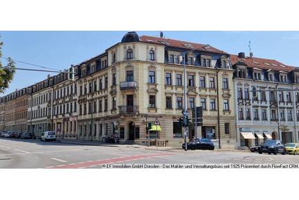 Erstbezug: frisch sanierte 2-Zimmerwohnung (WG-geeignet) mit Balkon, separater Küche und modernem Bad mit Dusche in 01099 Dresden