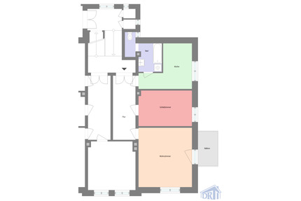 Geräumige 2-Zimmer Wohnung mit Balkon in Süd - Zittau