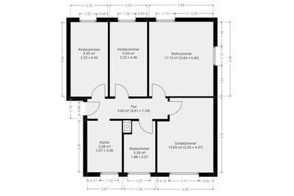 4 Zimmer Wohnung - 550,00&nbsp;EUR Kaltmiete, ca.&nbsp; 69,00&nbsp;m&sup2; in Bad Frankenhausen/Kyffhäuser (PLZ: 06567)