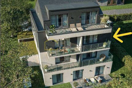 Massivholz-Neubau: 2 Zimmer mit Balkon, KfW40, gesundes Wohnklima, Weitblick - Erlangen / Bruck
