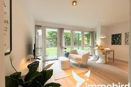 **Einziehen & Wohlfühlen** Möblierte 2-Zimmer-Wohnung mit Terrasse, Gartenzugang und TG-Stellplatz - Köln Rodenkirchen