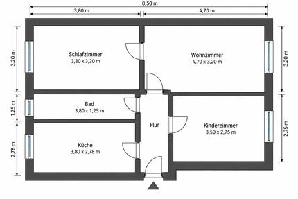 Anfragestopp - Gut geschittene 3-Zimmer Wohnung Vorwerksiedlung - Braunschweig Lehndorf-Watenbüttel