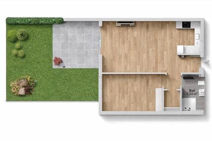 Wohnung 2 Zimmer mit Garten in Engen