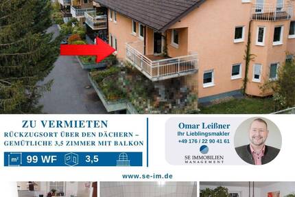 Rückzugsort über den Dächern - Gemütliche 3,5 Zimmer mit Balkon (Niefern-Vorort) - Niefern-Öschelbronn