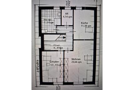 Helle 2-Zimmer DG-Wohnung in Grasberg zu vermieten