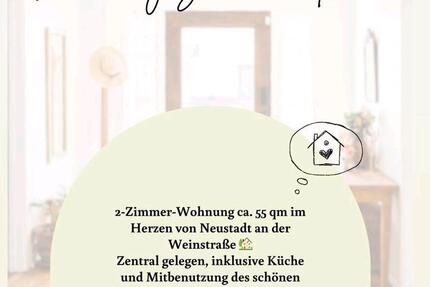 2Zimmer Wohnung EG in Neustadt - 650,00&nbsp;EUR Kaltmiete, ca.&nbsp; 55,00&nbsp;m&sup2; in Haßloch (PLZ: 67454)