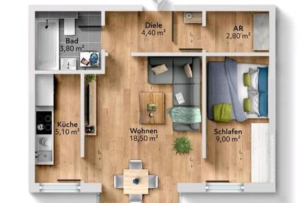 2 Zimmer Wohnung in der Ottobrunner Str. - München Ramersdorf-Perlach