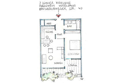 2 Zimmer Mietwohnung in Mannheim, Auf der Vogelstang