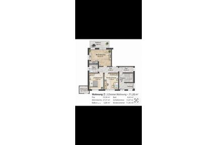 3-Zimmer Wohnung 71 m² | Balkon | Aufzug | TG | Burgblick - Haßmersheim