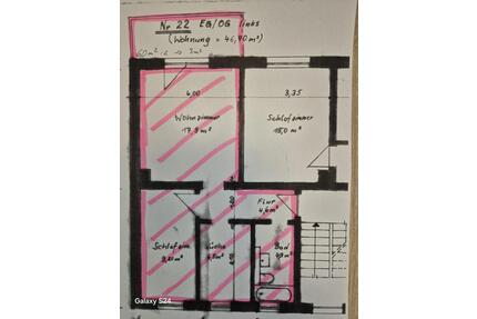 2 Zimmer Wohnungf mit Balkon - 282,00&nbsp;EUR Kaltmiete, ca.&nbsp; 46,90&nbsp;m&sup2; in Nobitz (PLZ: 04603)