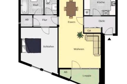 Top Lage am See (Volksgarten) – 70 m², 2-Zimmer, möbliert - Düsseldorf Stadtbezirk 8